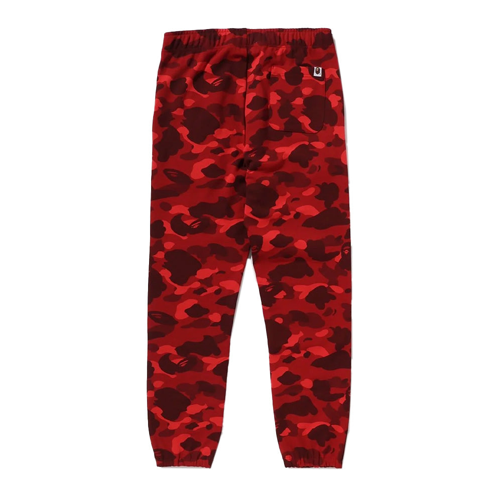 A Bathing Ape Color Camo Shark Sweat Pant - Red