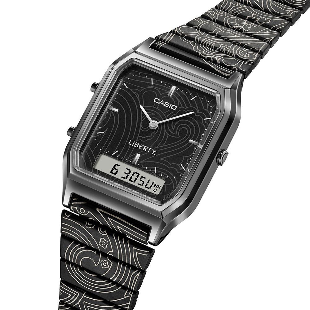 Liberty X Casio Vintage "AQ230EBLT-1A" Paisley