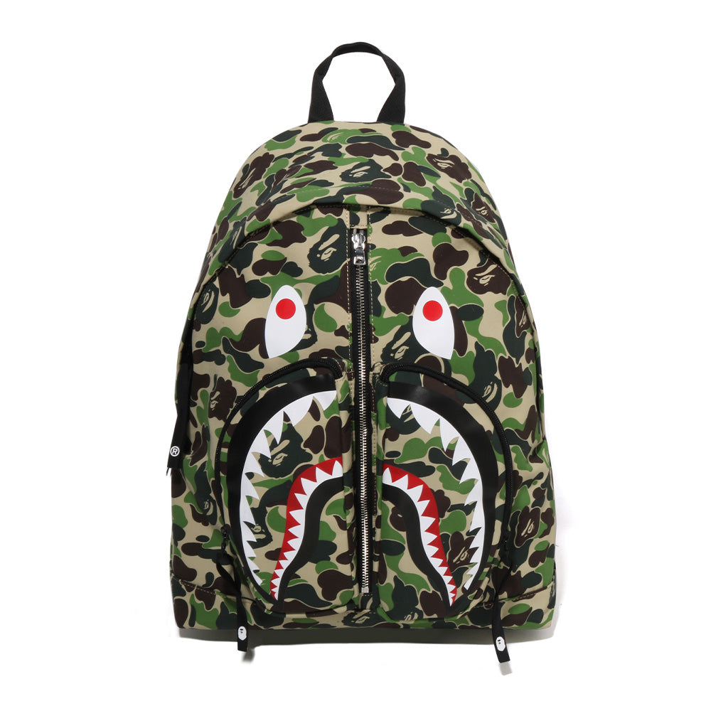 A Bathing Ape ABC Camo Shark Daypack Backpack - Green Camo