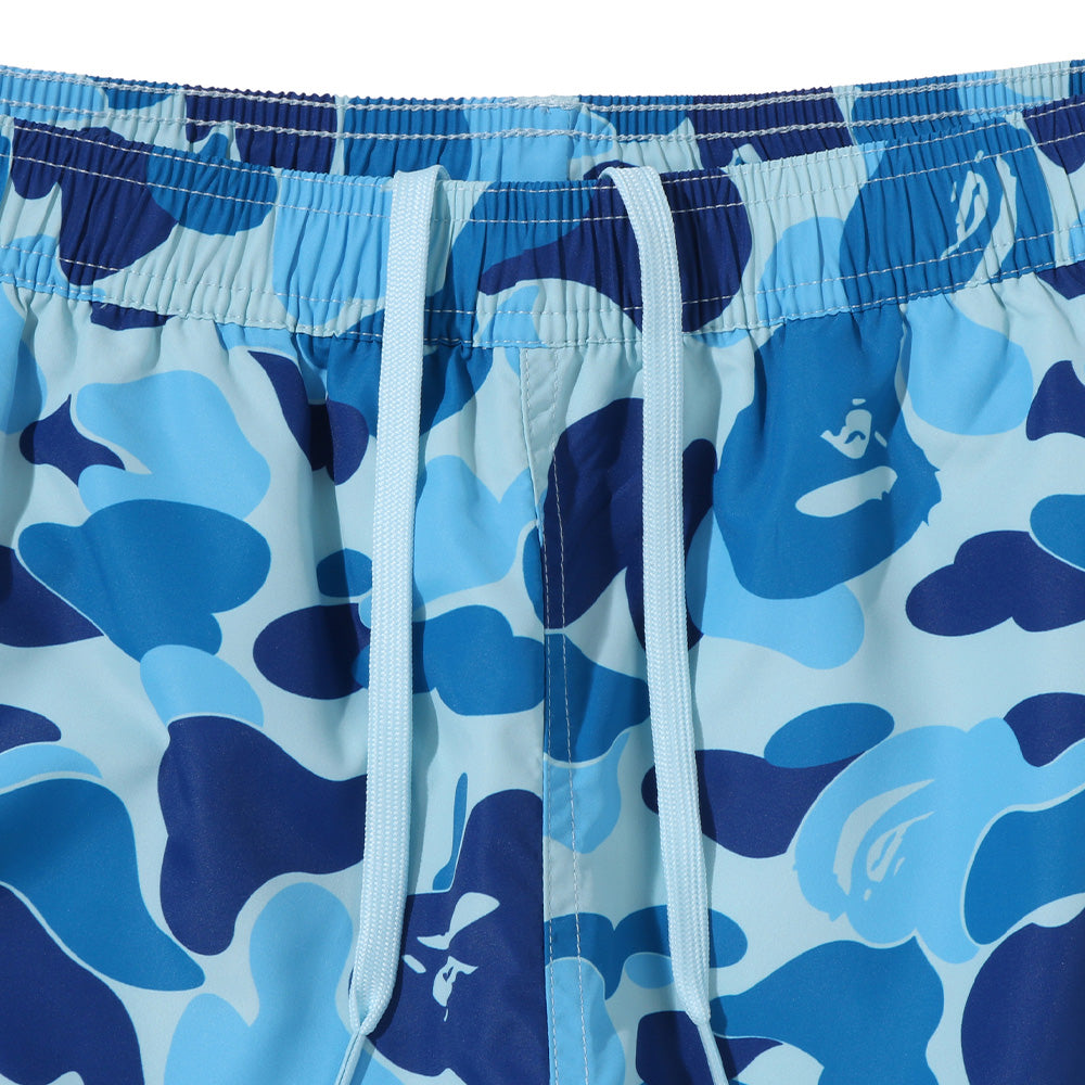 A Bathing Ape ABC Camo Ape Head One Point Beach Short - Blue