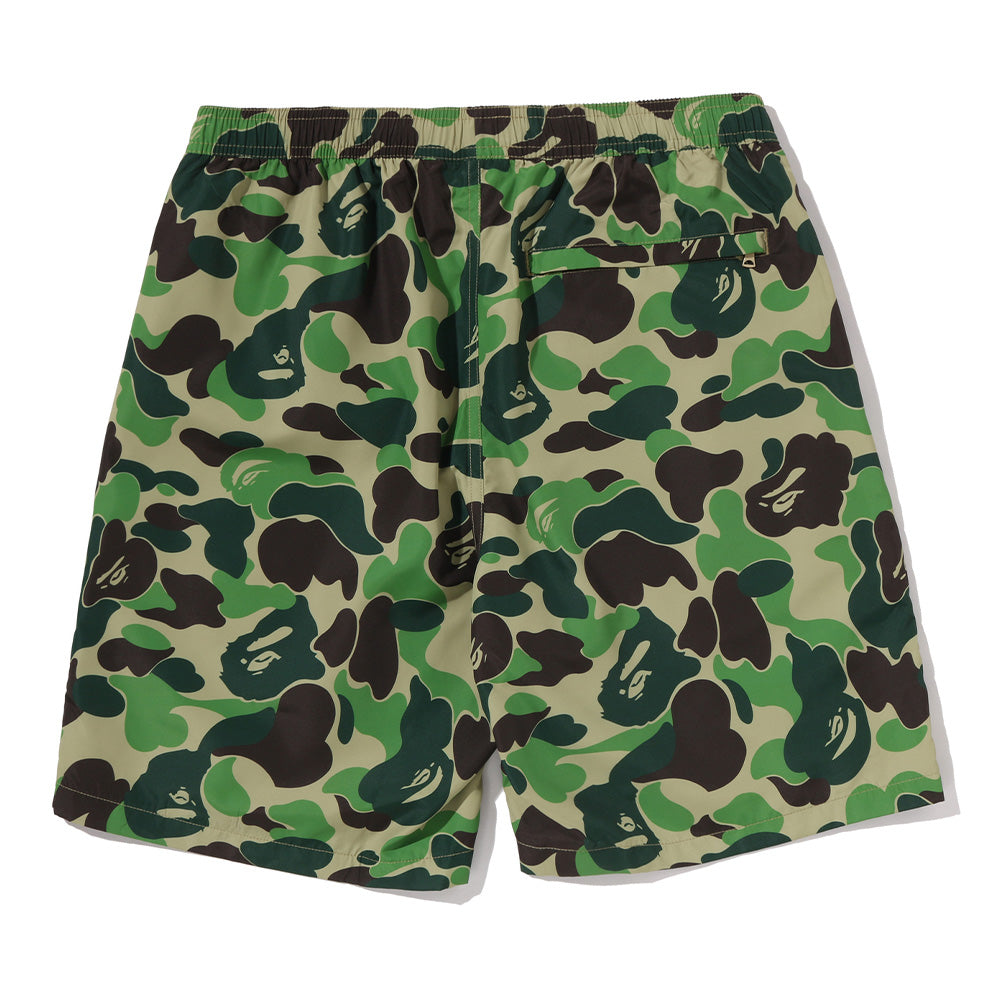 A Bathing Ape ABC Camo Ape Head One Point Beach Short - Green