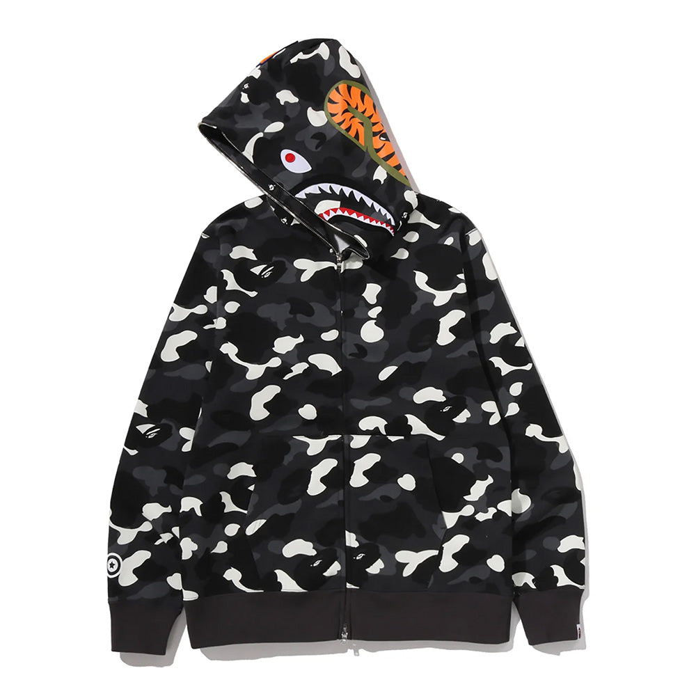 A Bathing Ape City Camo "Glow In The Dark" Full Zip Shark Hoodie