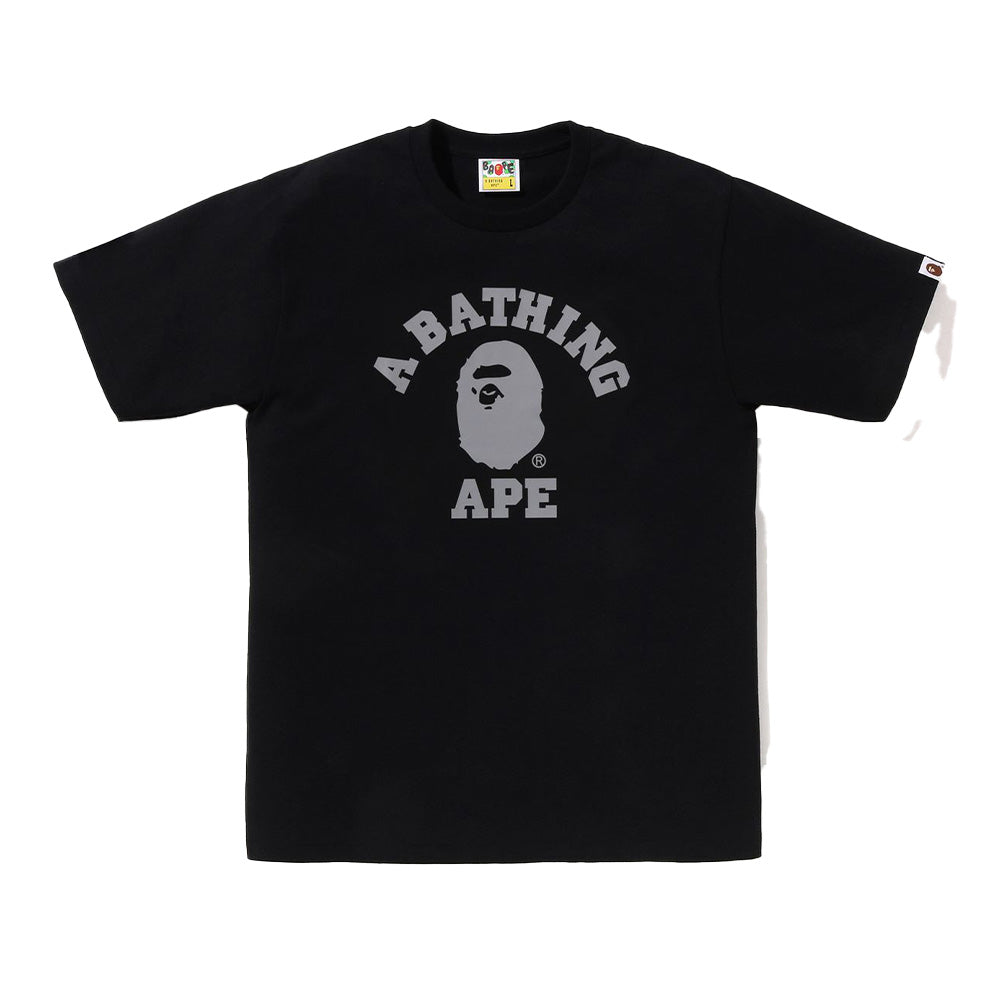 A Bathing Ape Reflective On College SS Tee - Black – Fresh Rags FL