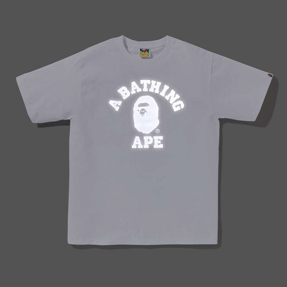 A Bathing Ape Reflective On College SS Tee - White – Fresh Rags FL