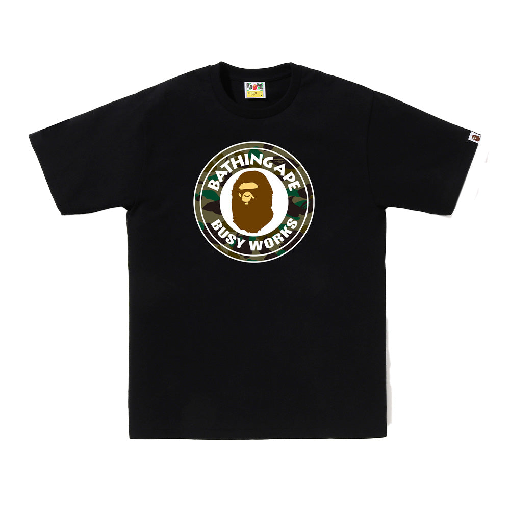 A Bathing Ape 1st Camo Busy Works SS Tee - Black