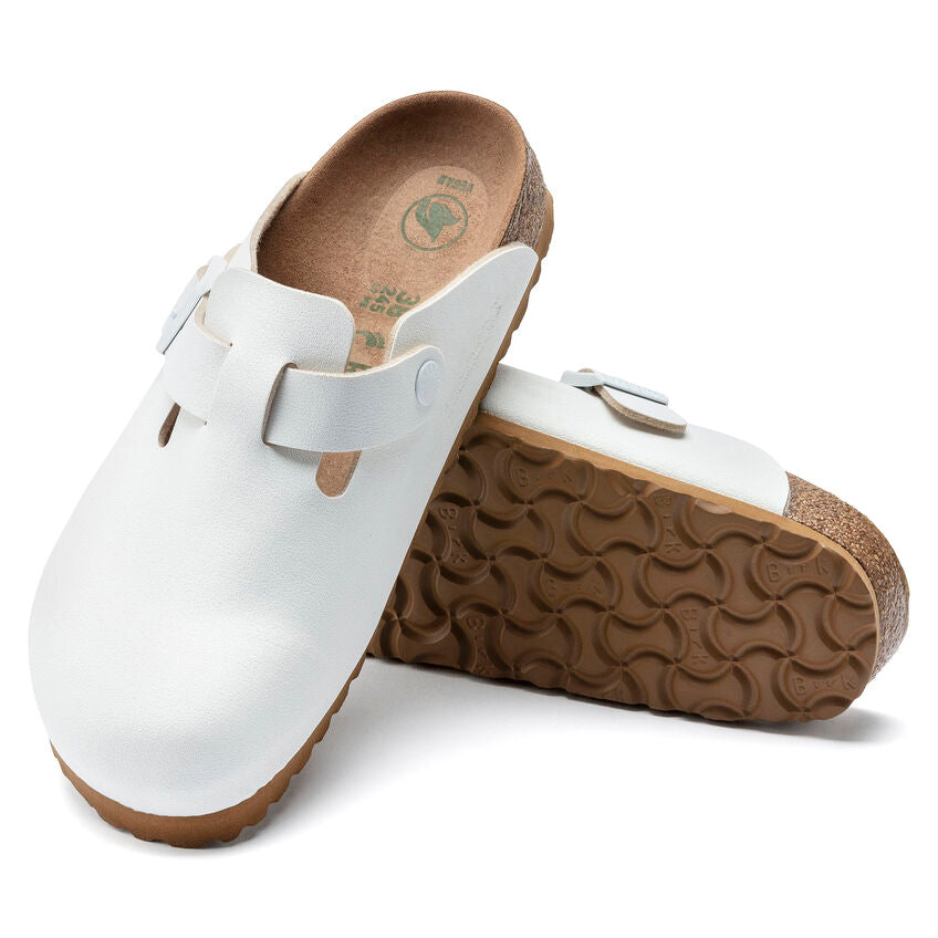 Birkenstock Boston Vegan - White – Fresh Rags FL