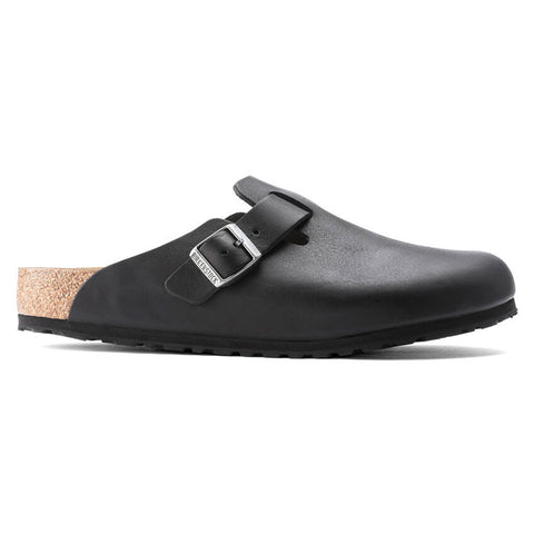 Birkenstock Boston Soft Footbed Suede Leather - Midnight