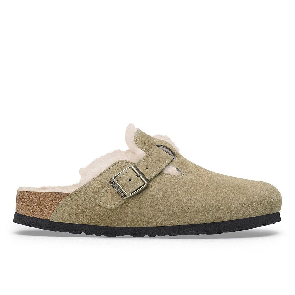 Birkenstock Boston Shearling Suede - Taupe