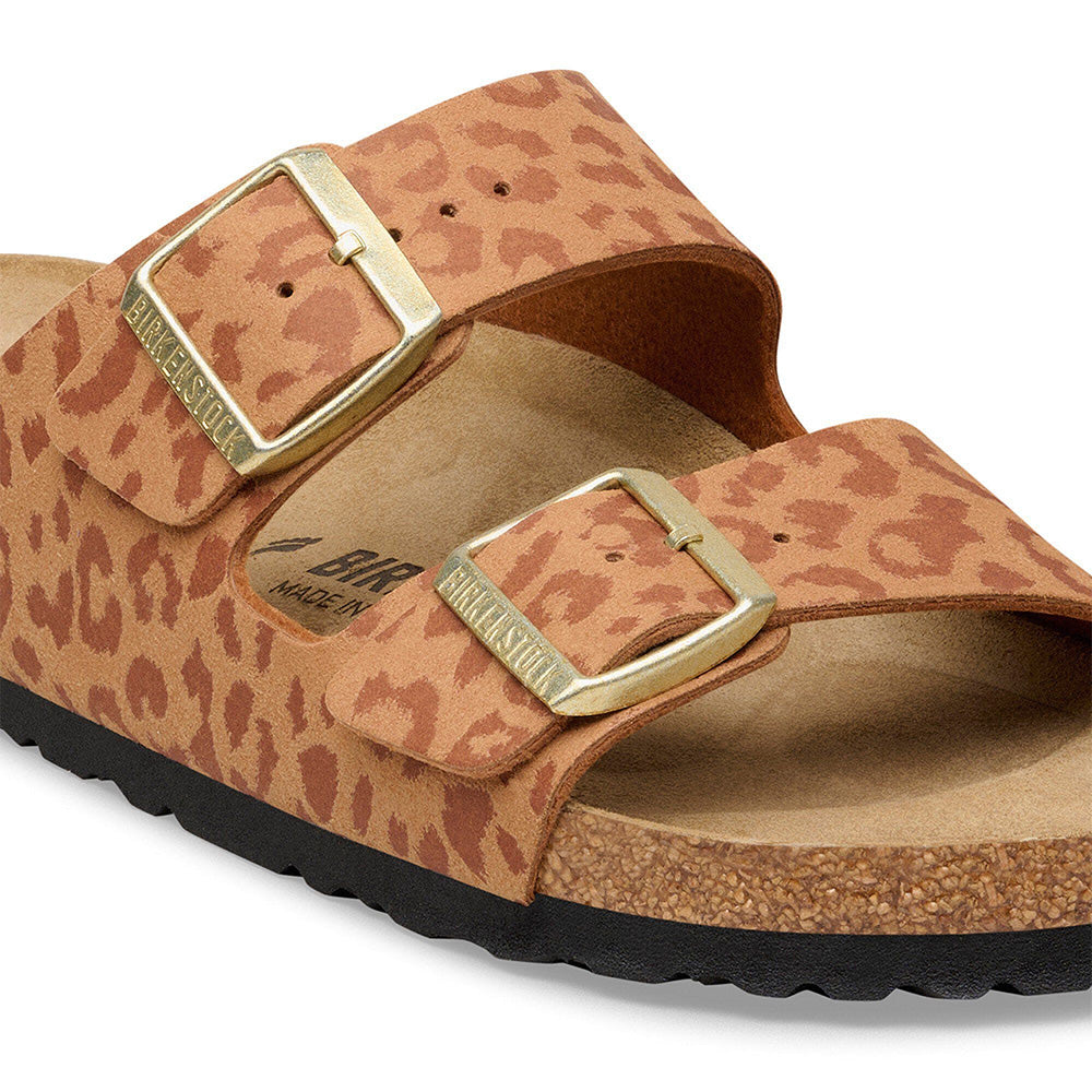 Birkenstock Arizona "Leopard" SYN Leo - Pecan