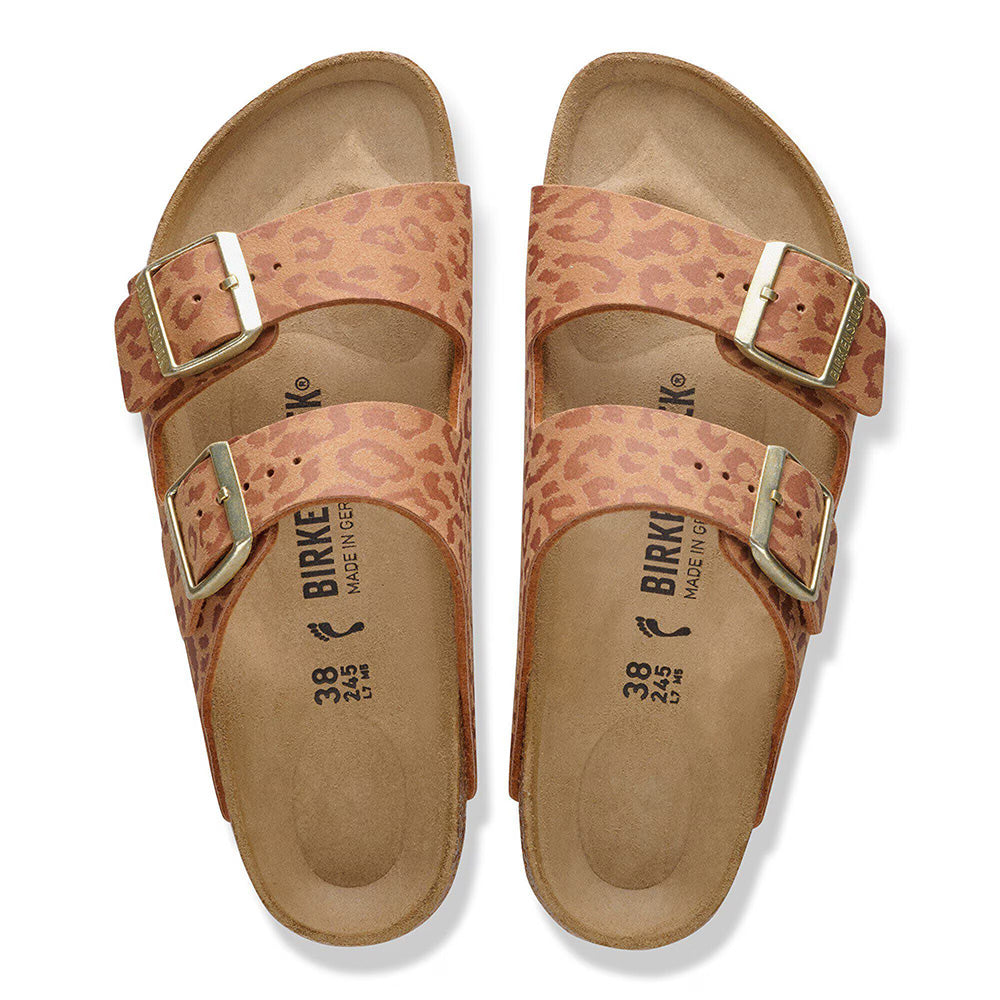 Birkenstock Arizona "Leopard" SYN Leo - Pecan