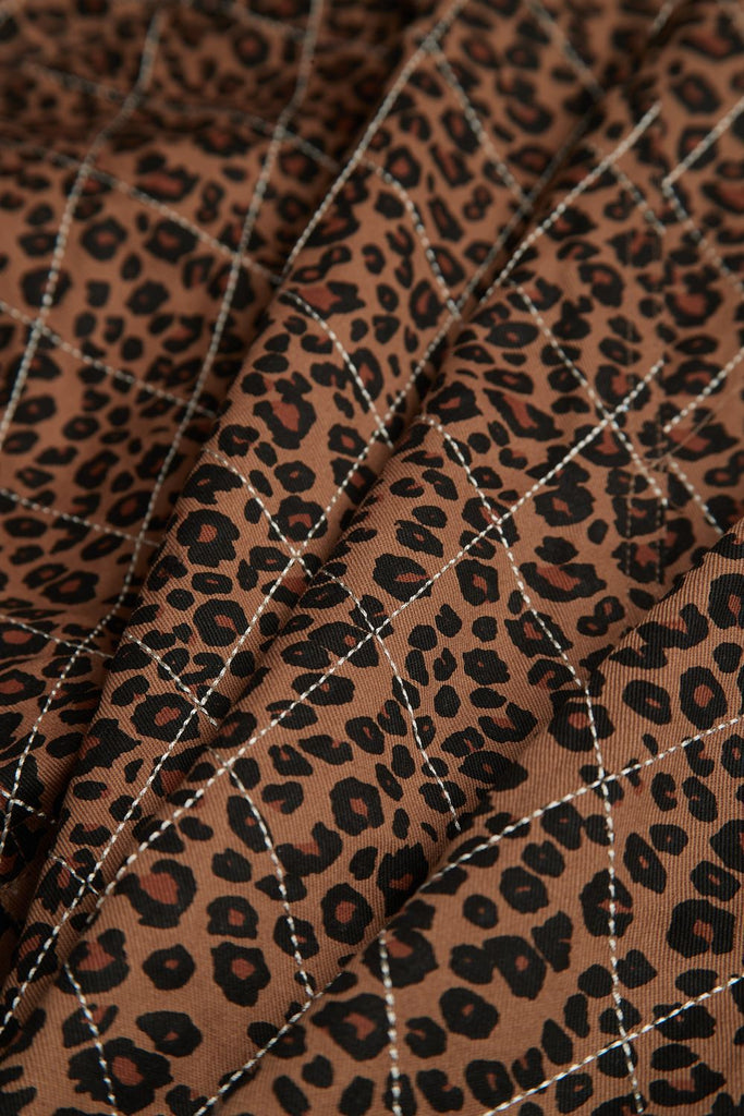 Advisory Board Crystals Quilted Leopard Cargo Pants