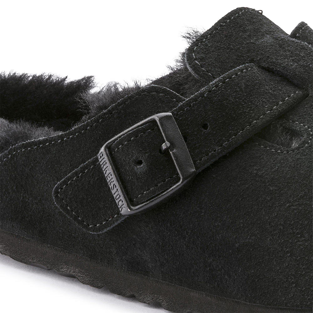 Birkenstock Boston Shearling Suede - Black