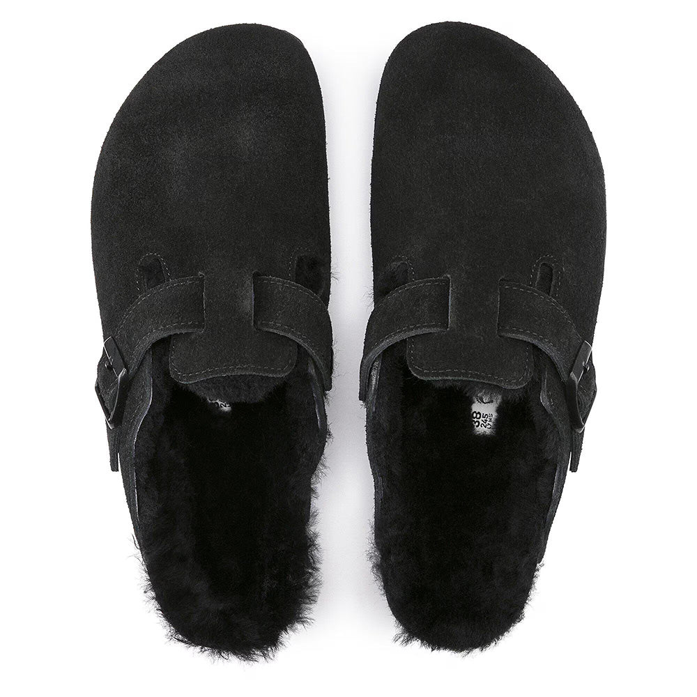 Birkenstock Boston Shearling Suede - Black