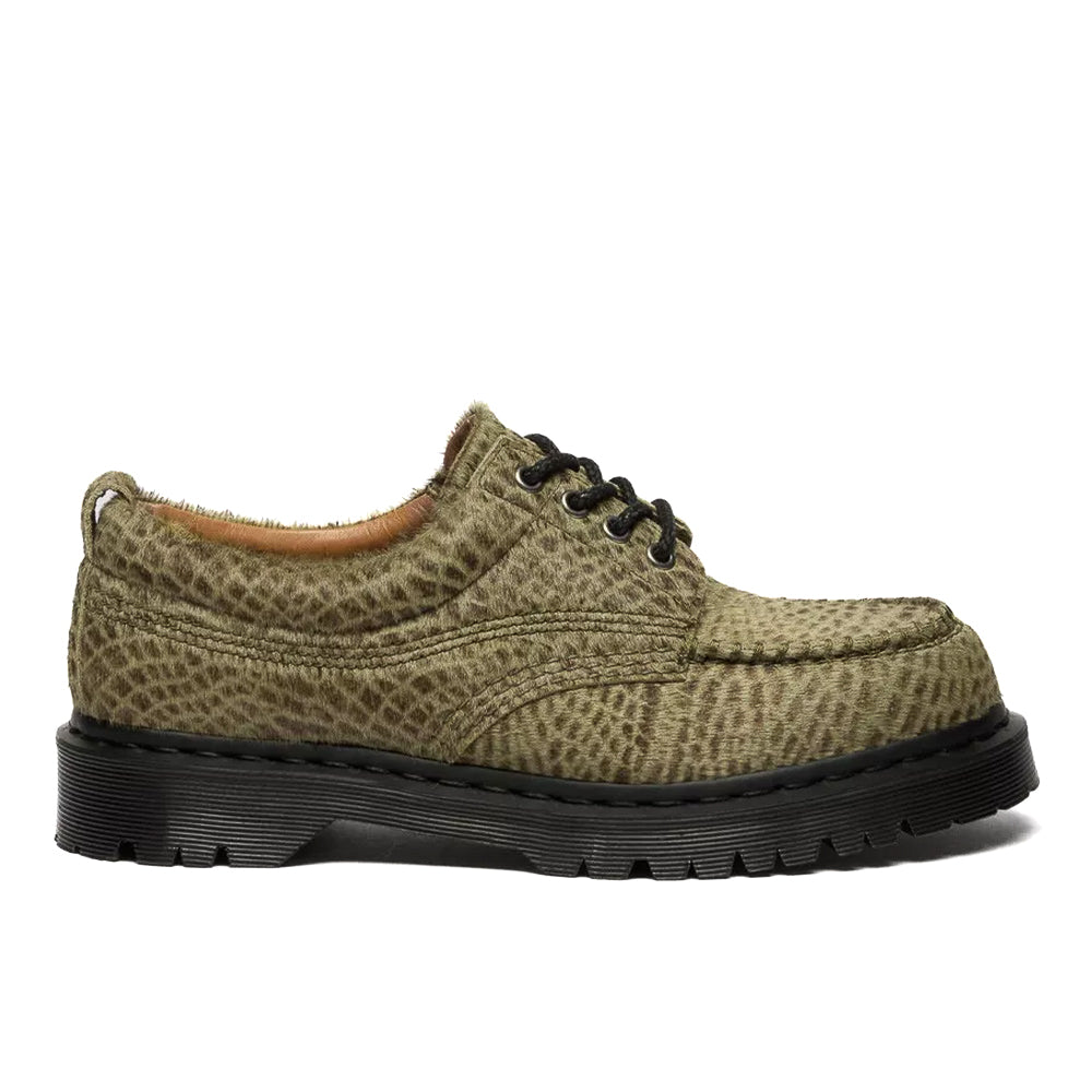 Dr. Martens Lowell Hair on Leather Moc Toe - Pebble Green – Fresh