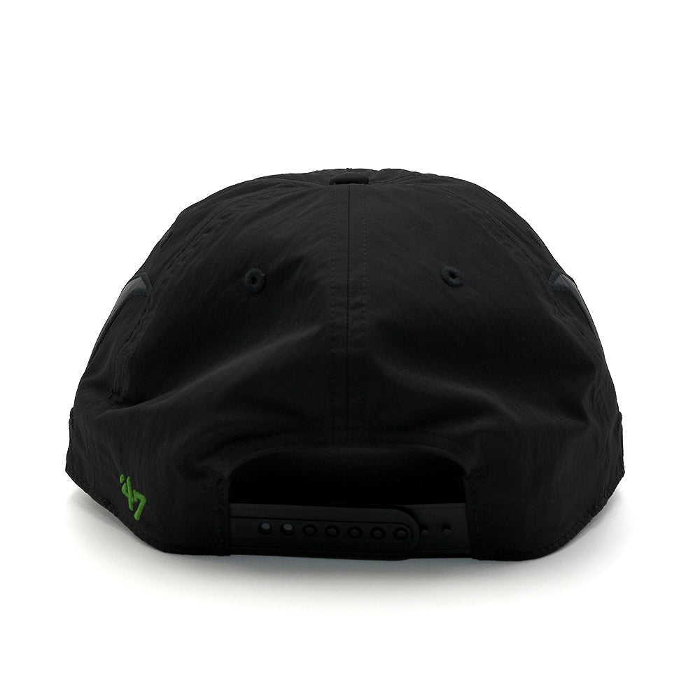 47 x FRSH x Tampa Bay Rays "Iridium" Side Flames- Nylon Hitch LC Snapback