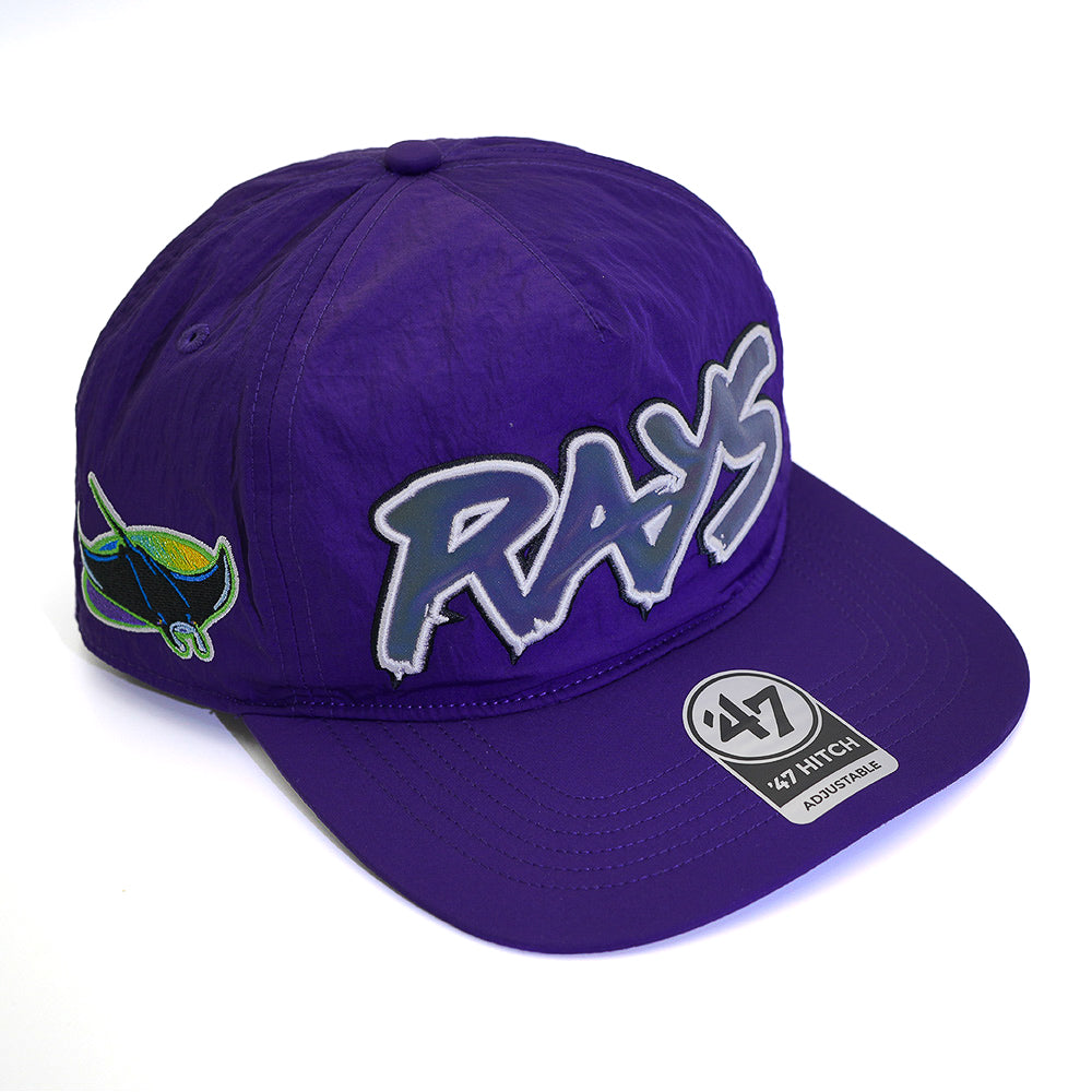 47 x FRSH x Tampa Bay Rays "Iridium" OG SCRIPT- Nylon Hitch LC Snapback