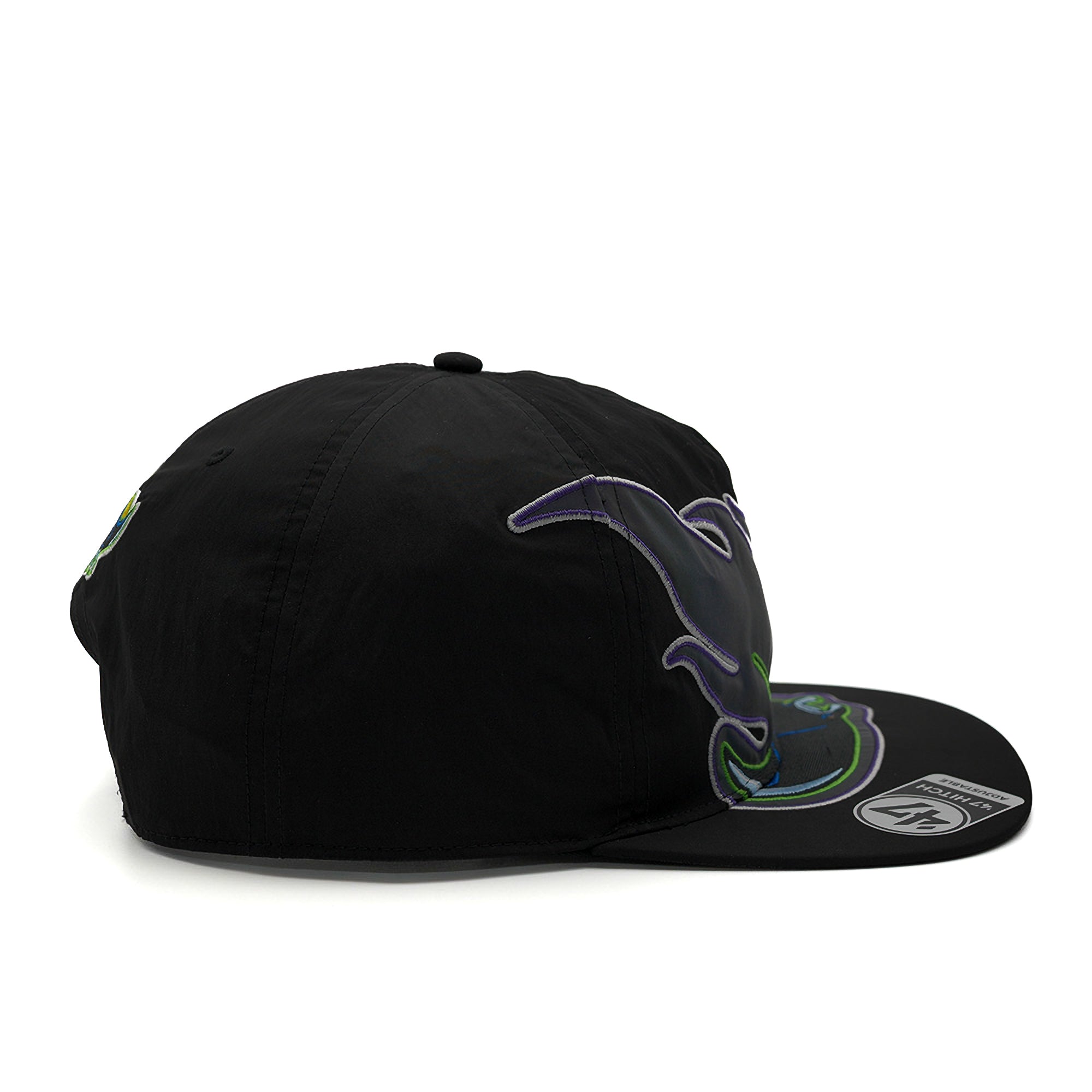 47 x FRSH x Tampa Bay Rays "Iridium" Flame Ray- Nylon Hitch LC Snapback
