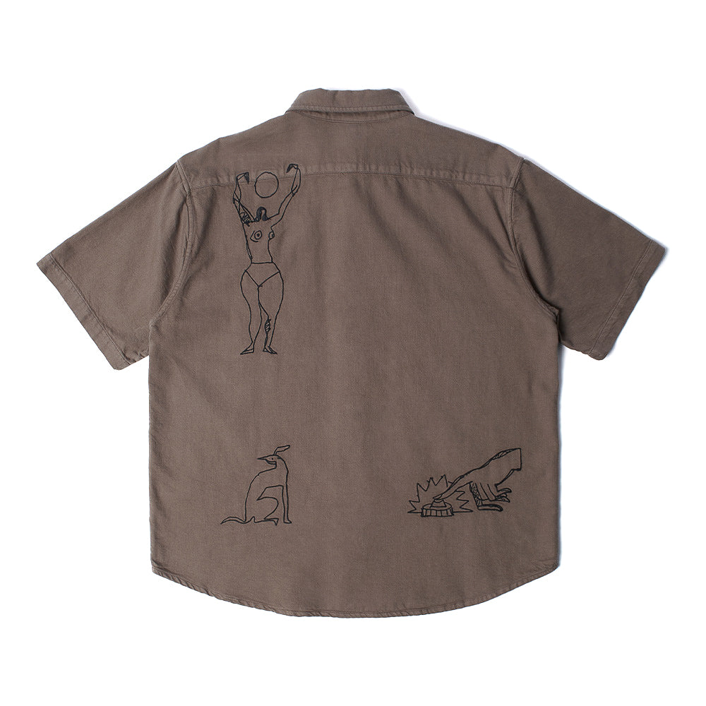 Parra Crooked Face SS Button Up