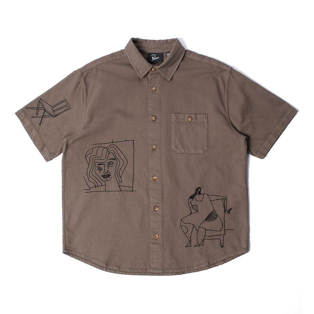Parra Crooked Face SS Button Up