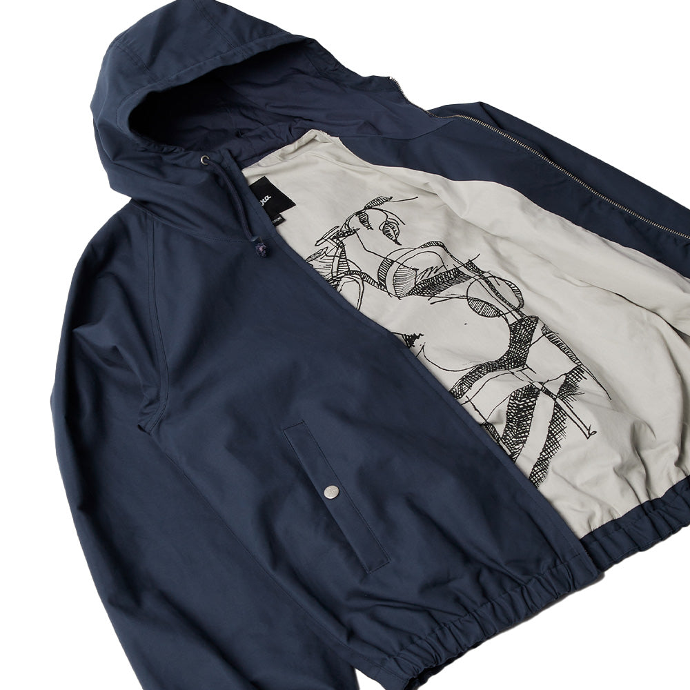 Parra Circular Rain Logo Cotton Shell Jacket
