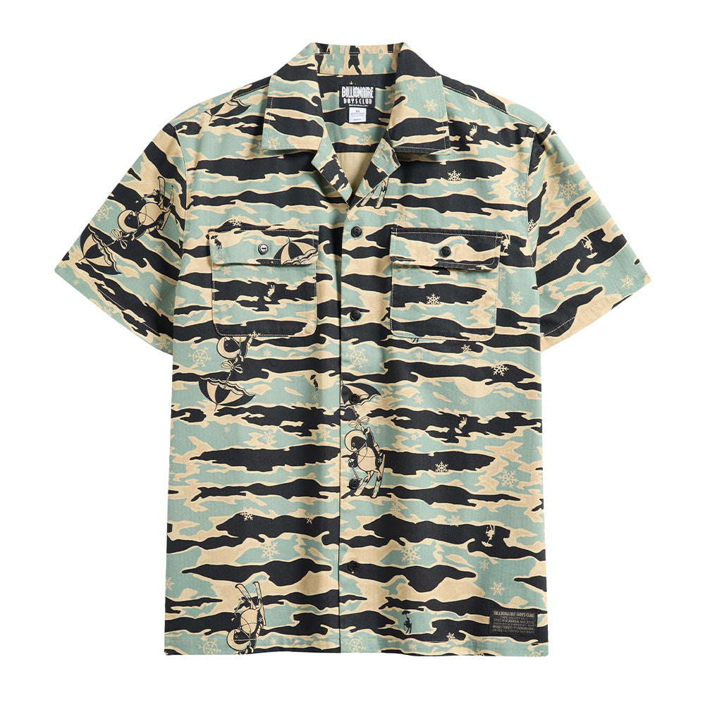 Billionaire Boys Club Tiger Camo SS Woven Button up
