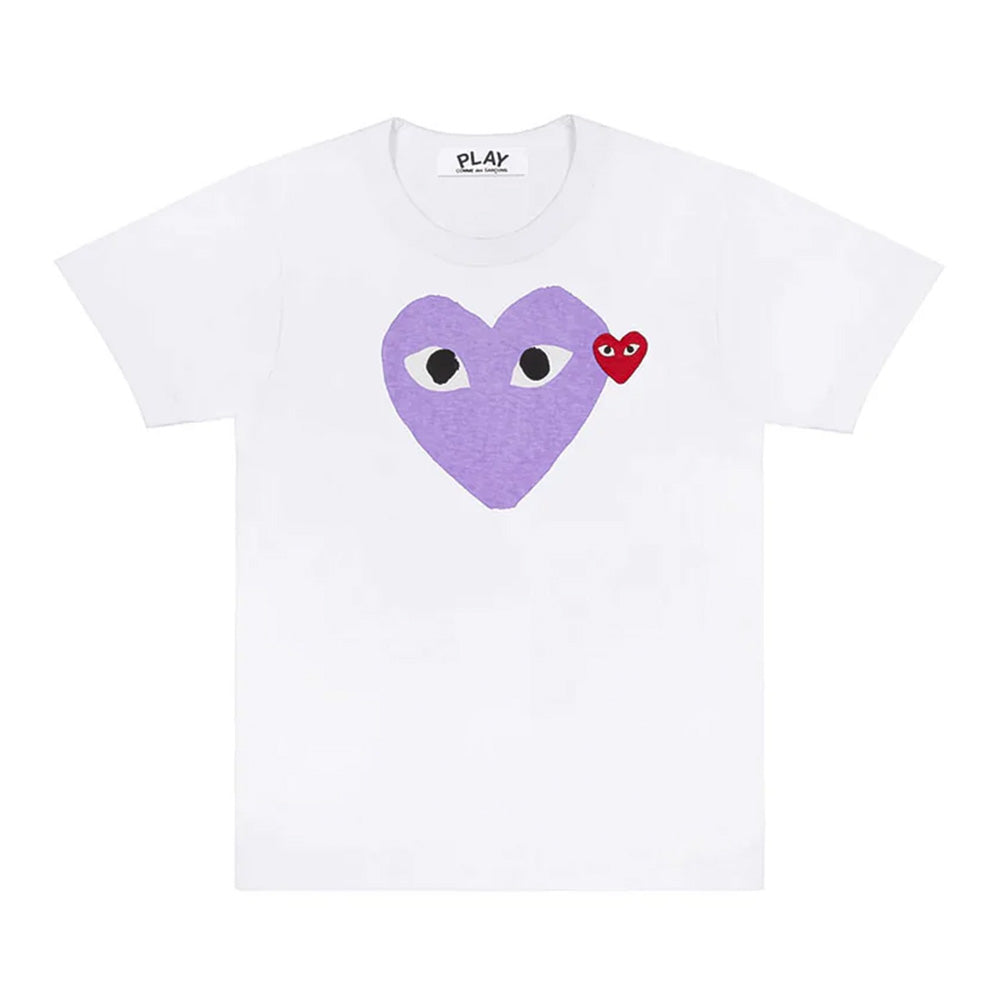 Comme des Garçons PLAY Pastel Heart/Red Emblem SS Tee
