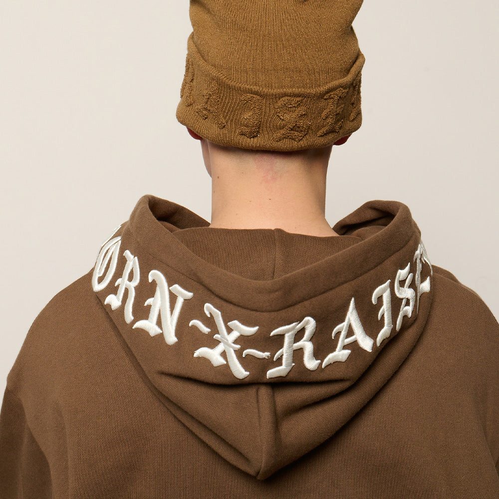 Born X Raised Embroidered Pullover Hoodie