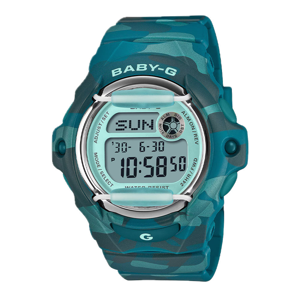 Casio Baby-G "BG169CM-2" Camo Series - Blue Green Camo