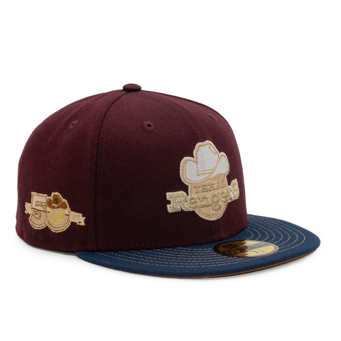 NEW ERA X FRESH RAGS 59FIFTY TAMPA BAY RAYS SCRIPT 25 Anniversary - Holiday Berries & Pine