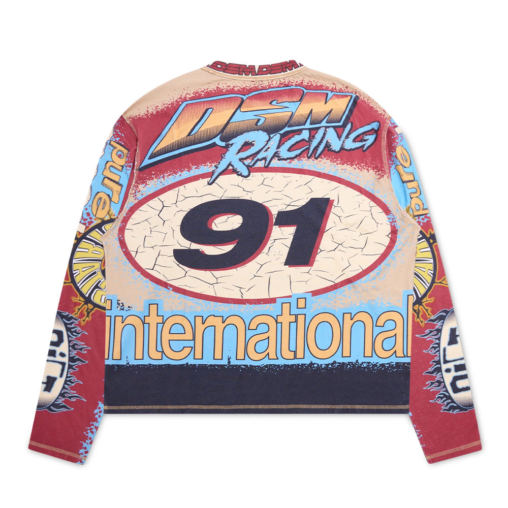 Diet Starts Monday MX Racing Jersey LS Tee - Tan
