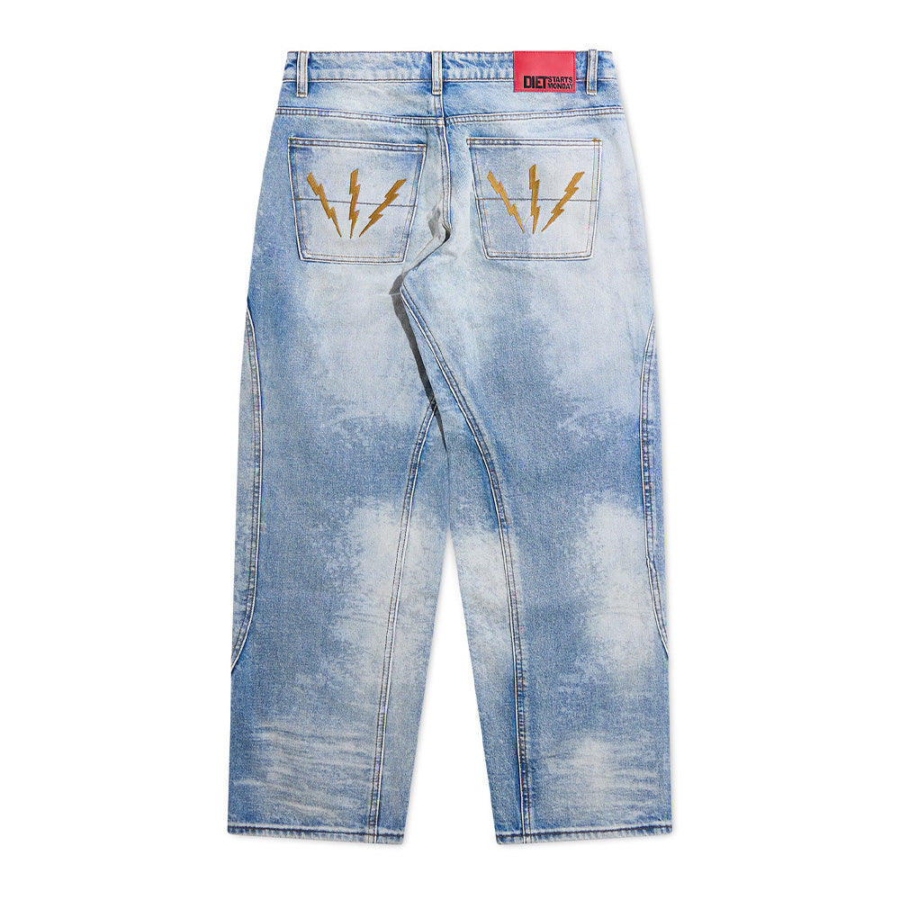 Diet Starts Monday Double Knee Bolt Denim