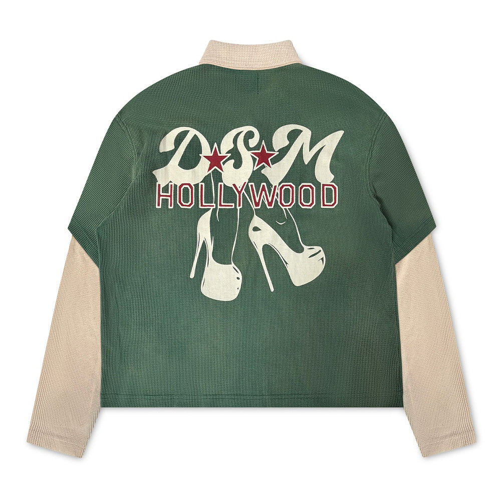 Diet Starts Monday Hollywood Waffle LS Polo