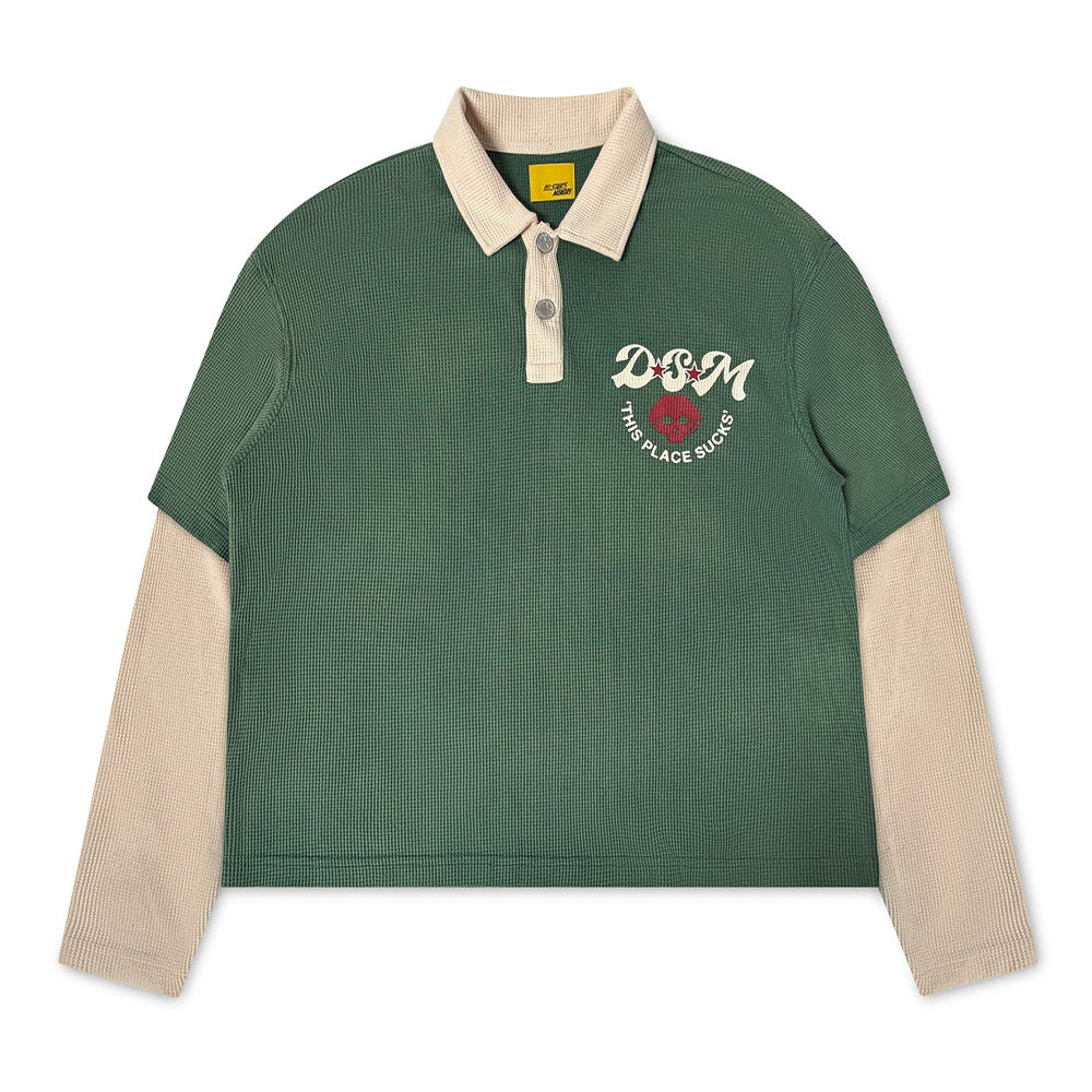 Diet Starts Monday Hollywood Waffle LS Polo