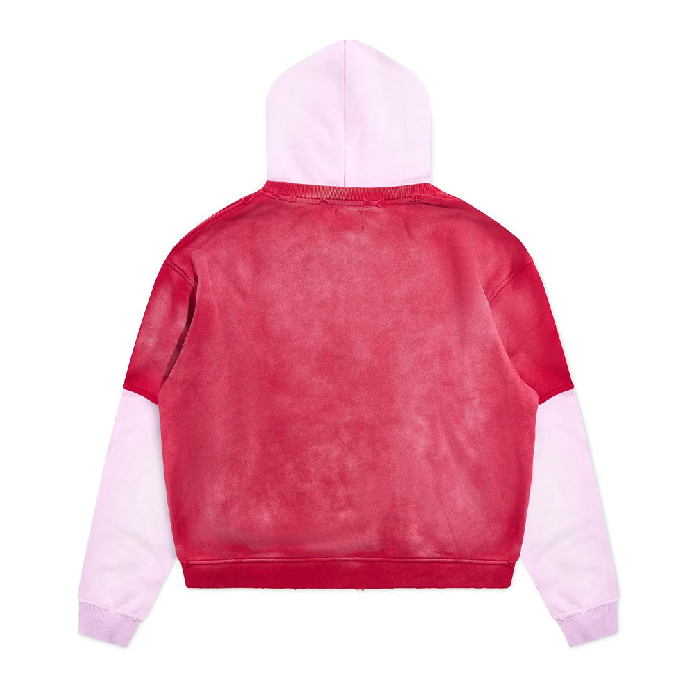 Diet Starts Monday Double Layer Pullover Hoodie "Washed Red"