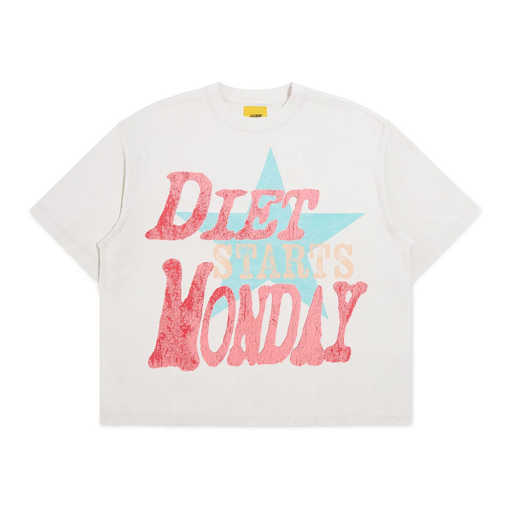 Diet Starts Monday Jumbo Star SS Tee - Antique White