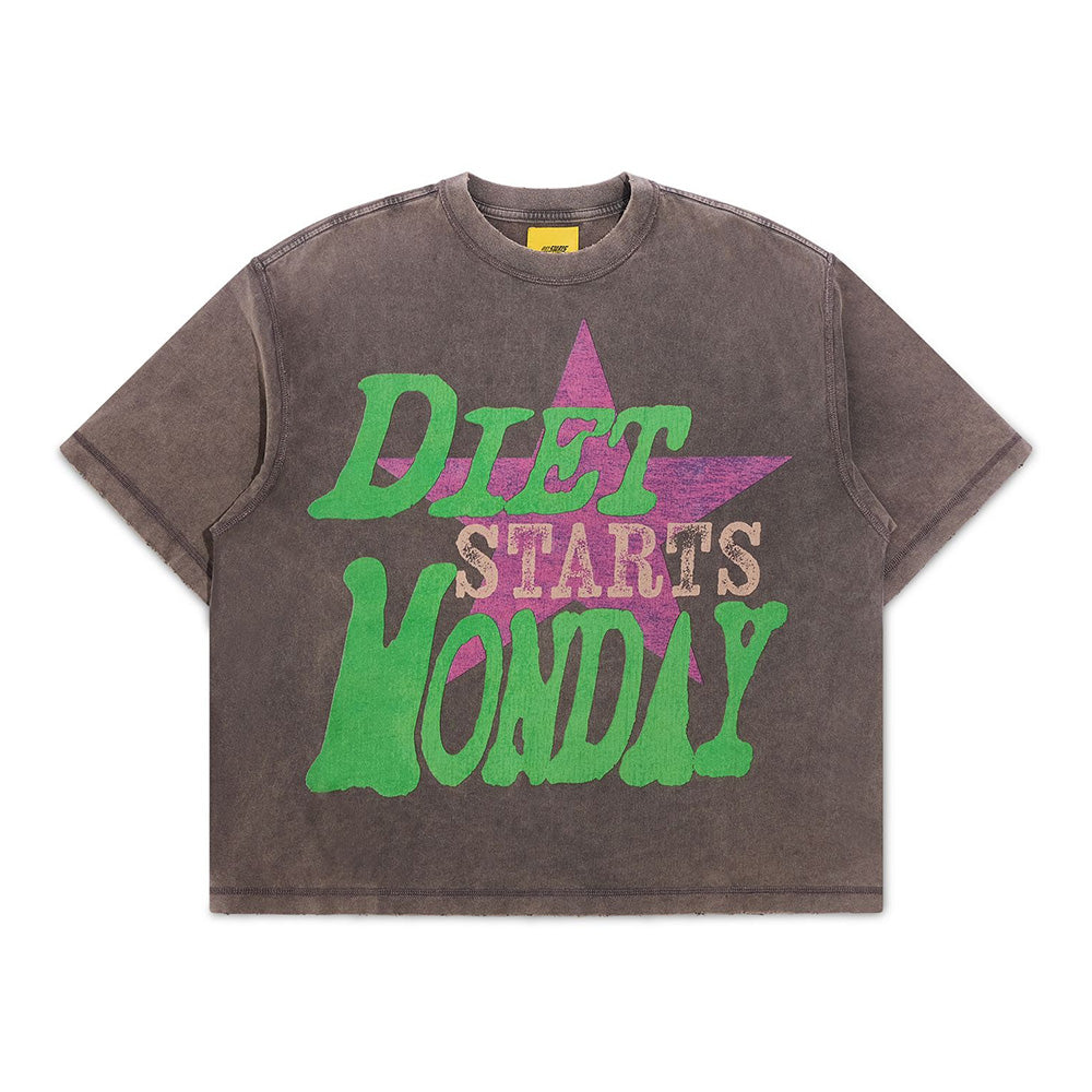 Diet Starts Monday Jumbo Star SS Tee - Vintage Black