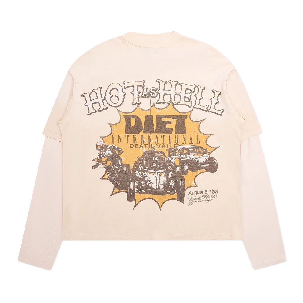 Diet Starts Monday Hot as Hell LS Tee