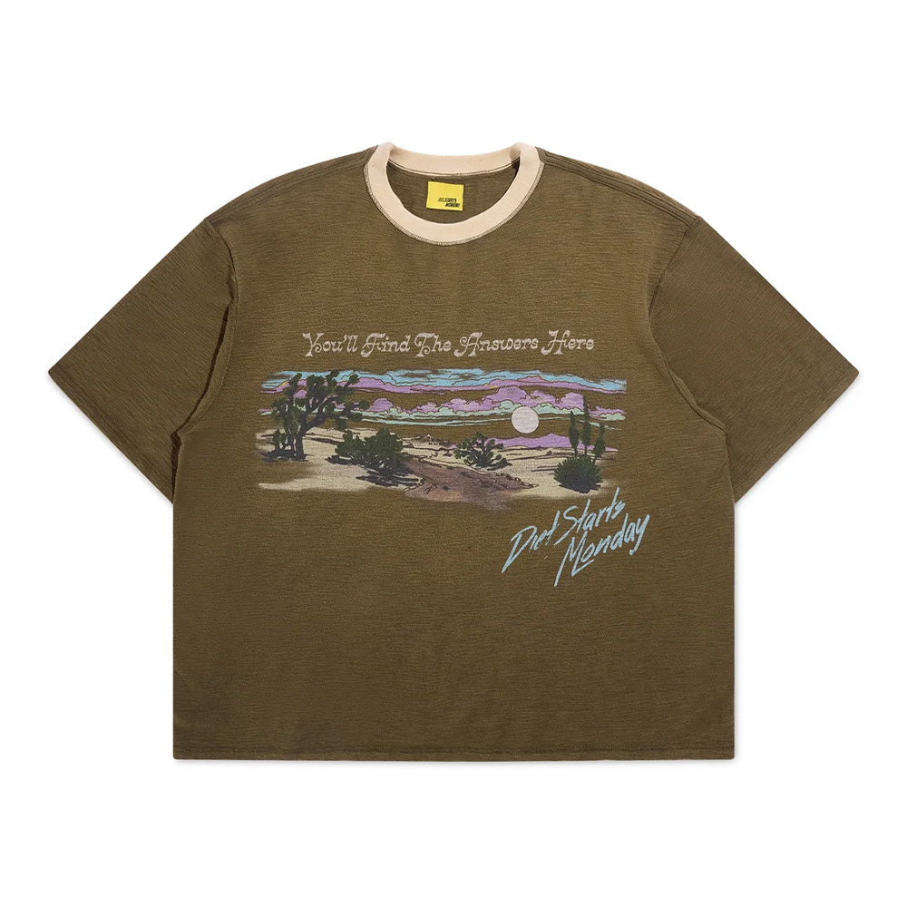 Diet Starts Monday Desertscape SS Tee - Brown