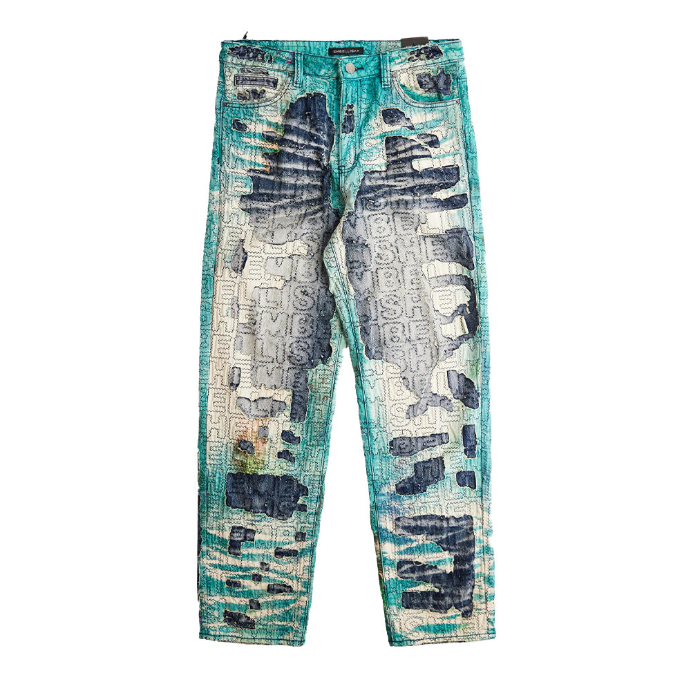 Embellish NYC Perseus Japanese Boro Denim - Slim Straight Fit 