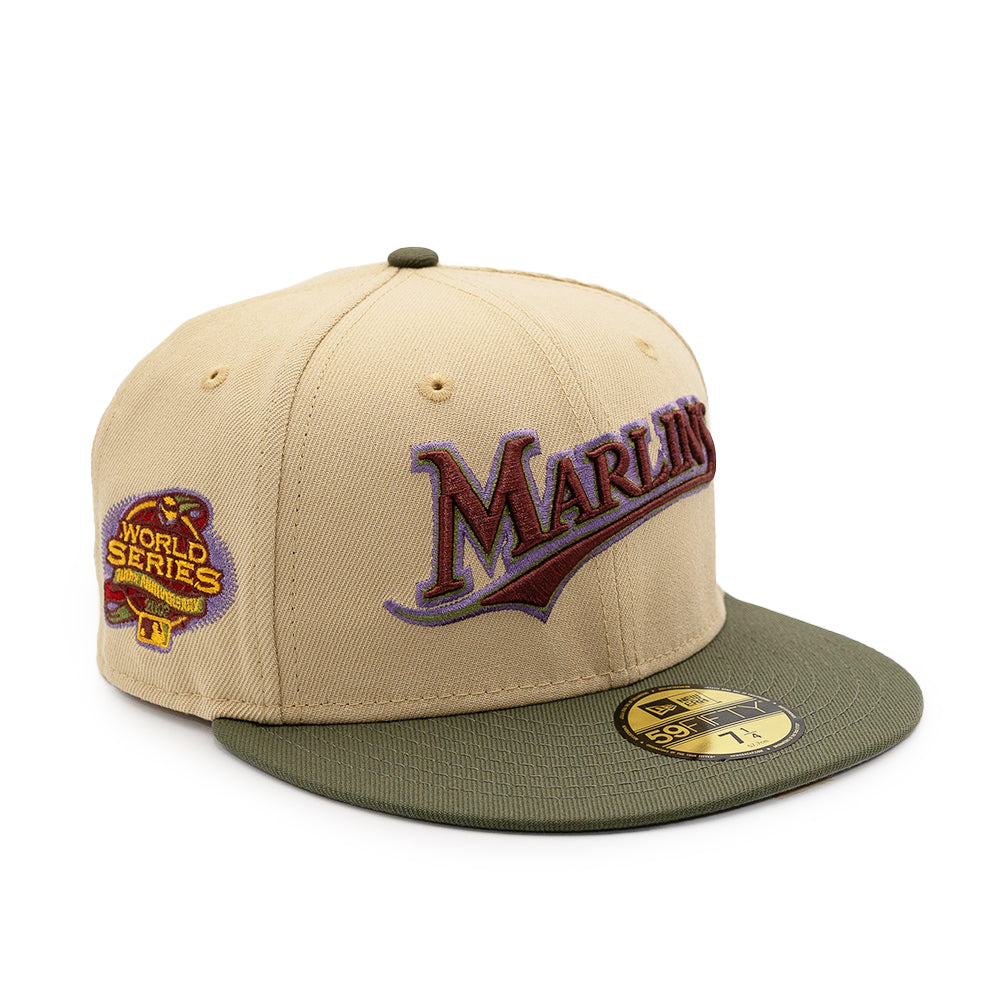 NEW ERA X FRESH RAGS 59FIFTY Florida Marlins Script 100th World
