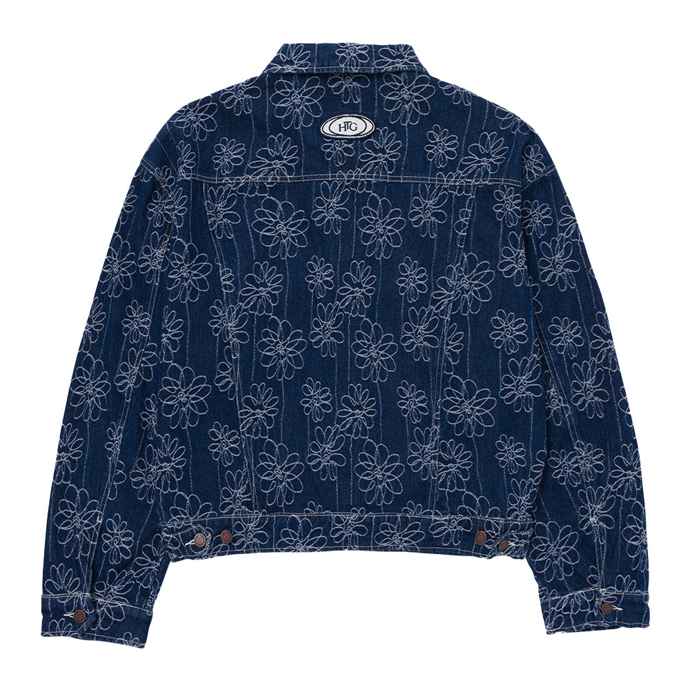 Honor The Gift Flower Jacquard Denim Jacket