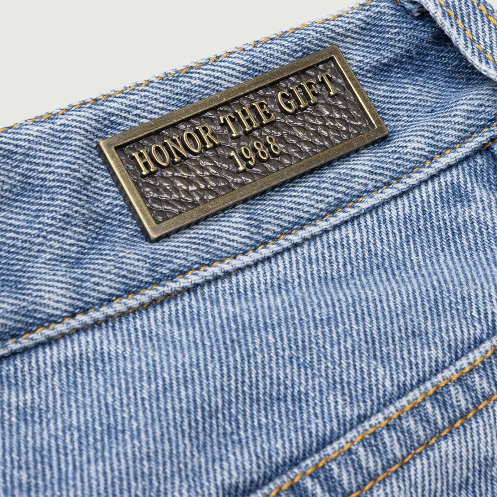Honor The Gift Frayed Edge Bermuda Denim Short