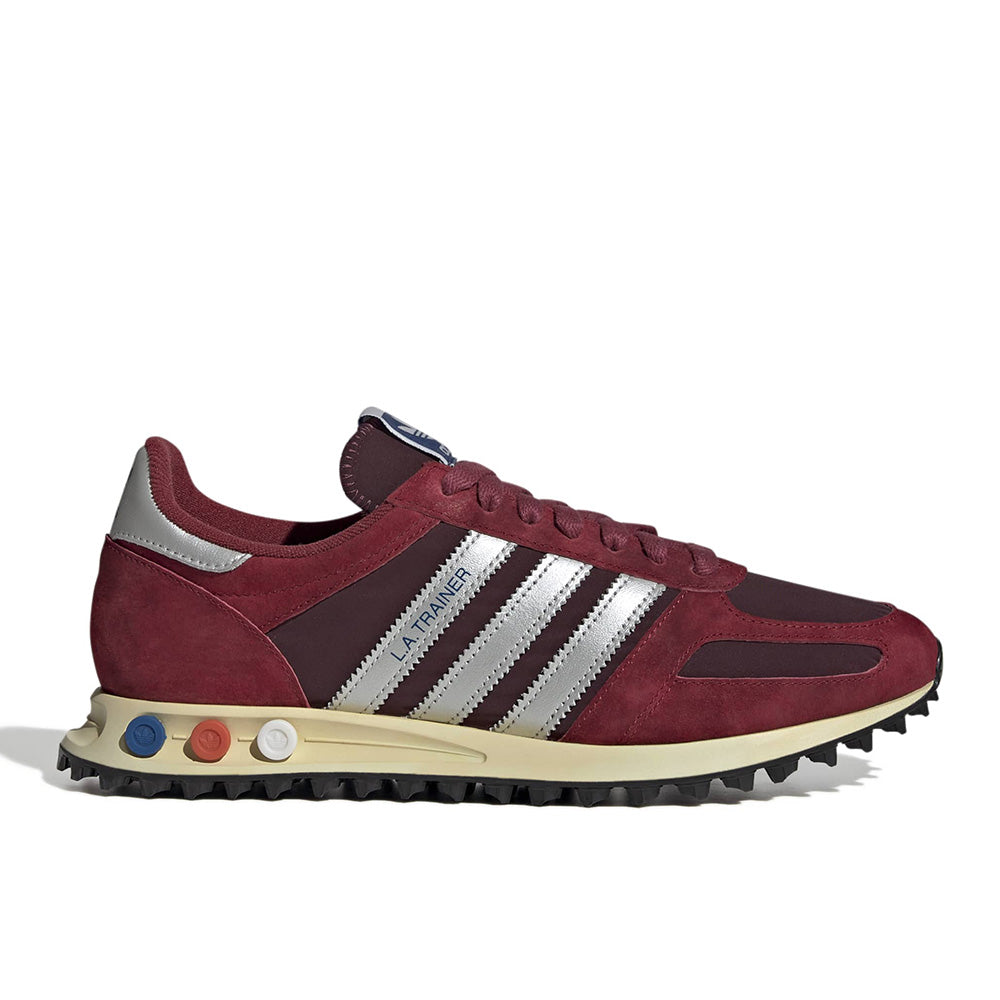 adidas gazelle silver green womens La Trainer Og Sneakers in bordeaux Suede and fabric  Deliberti