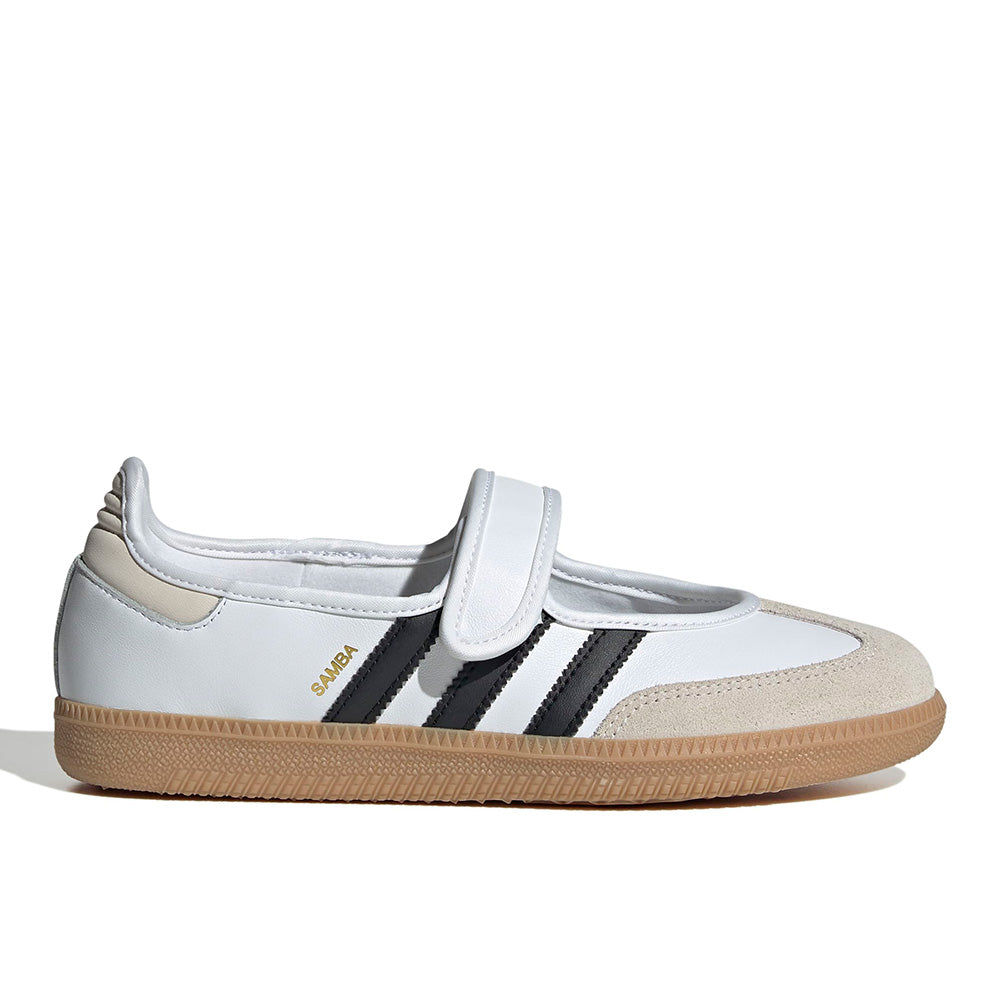 adidas Women's Samba Jane - White - 5 / White/Alumina/Black adidas Women's Samba Jane - White - 5 / White/Alumina/Black