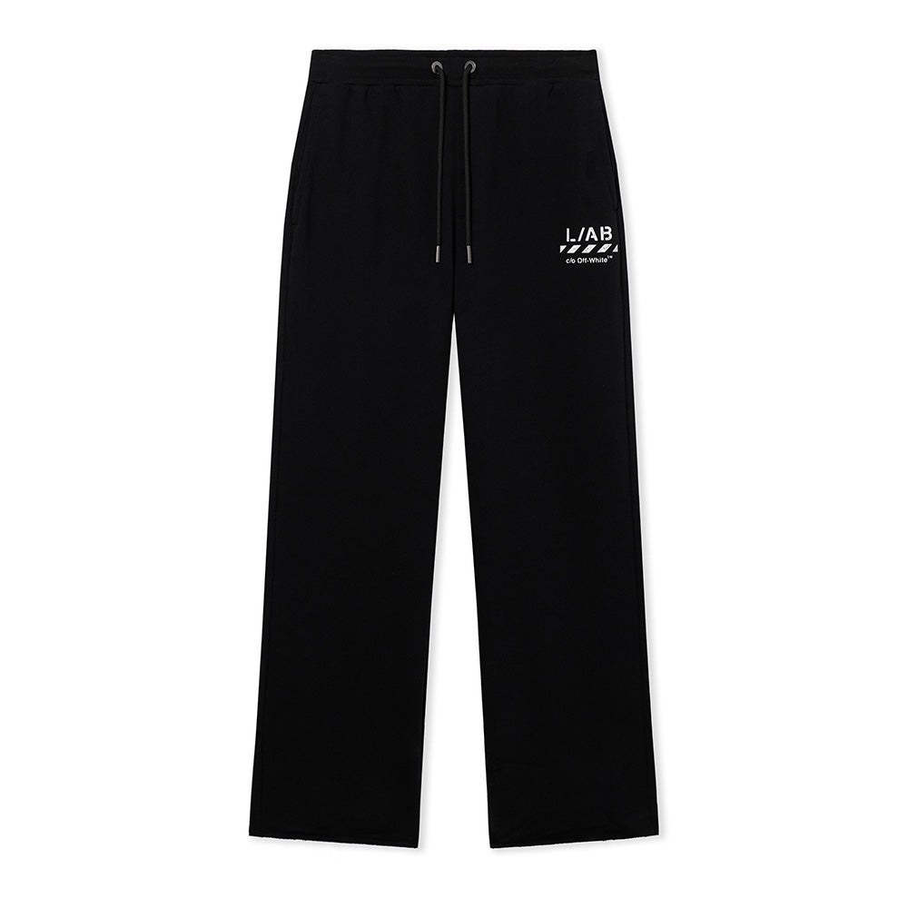 L/AB c/o Off-White Diag Open Hem Fleece Jogger