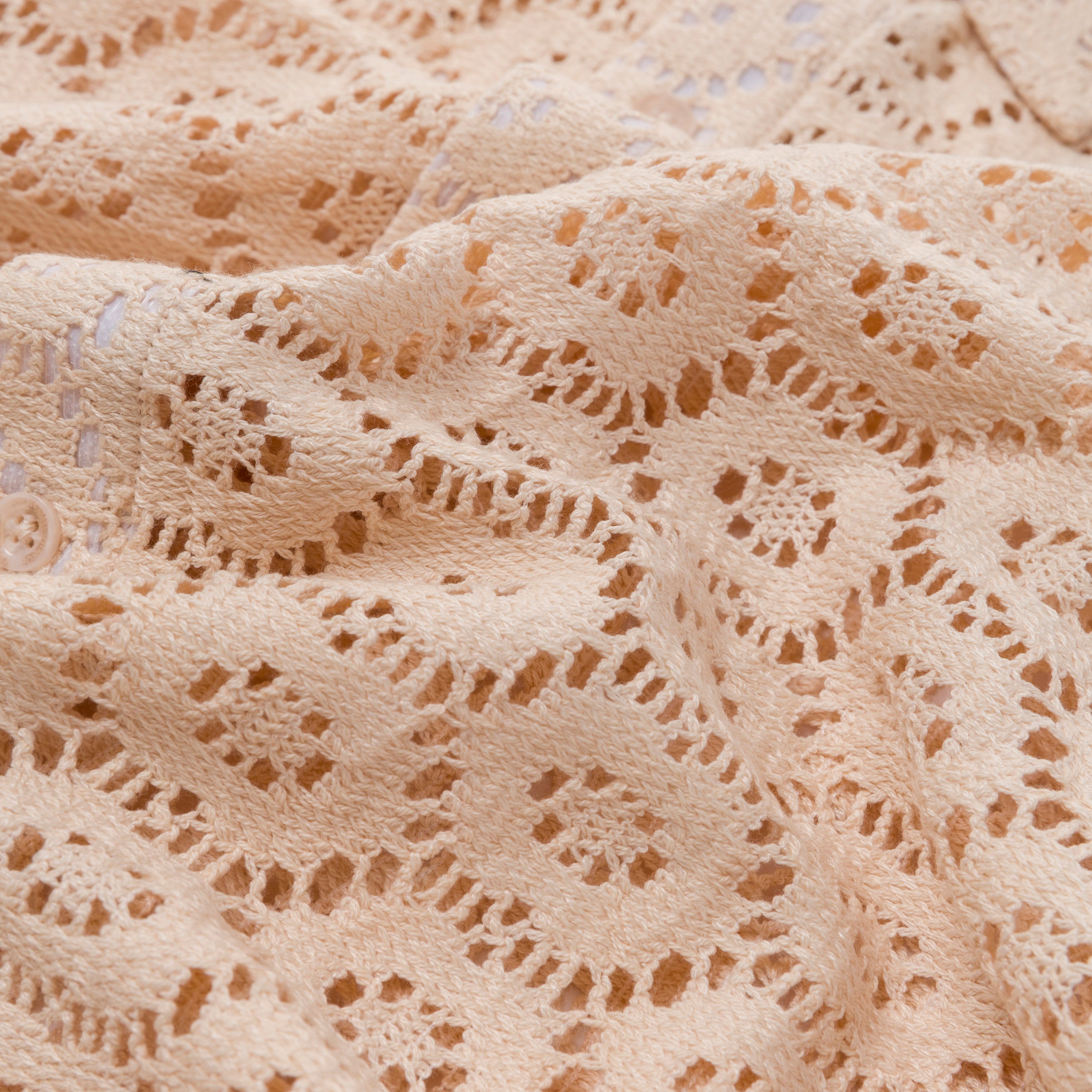 Honor The Gift Crochet Woven Button Up