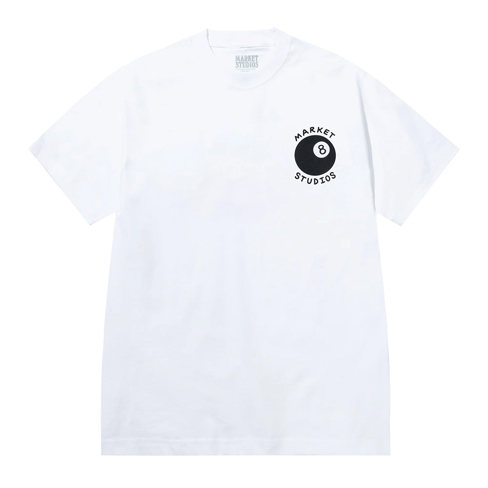 Market Studios Eight Ball SS Tee - White