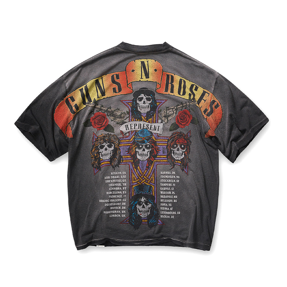 Guns N Roses X Represent Tour SS Tee - Stained Black