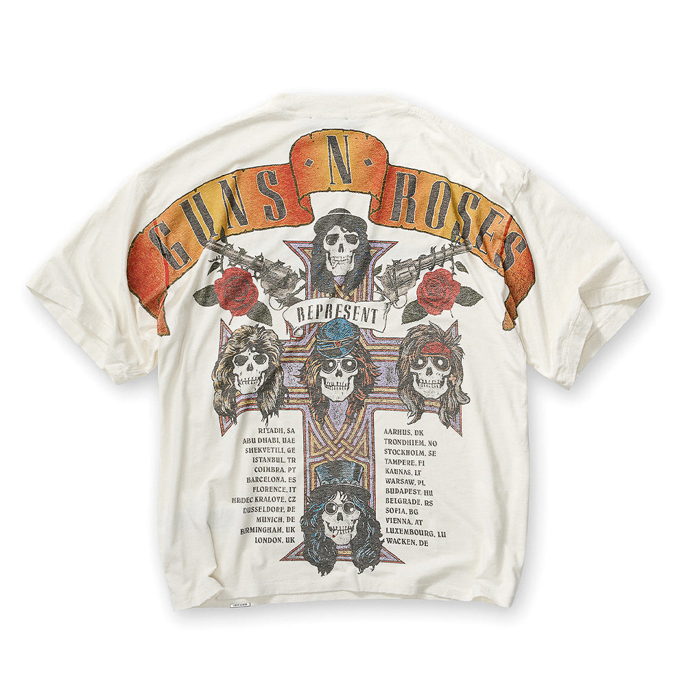 Guns N Roses X Represent Tour SS Tee - Flat White