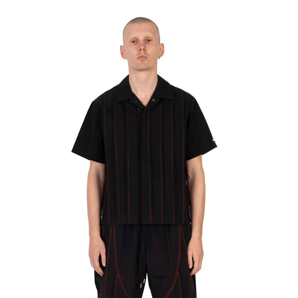 NASH Pleated Nylon Woven Shirt